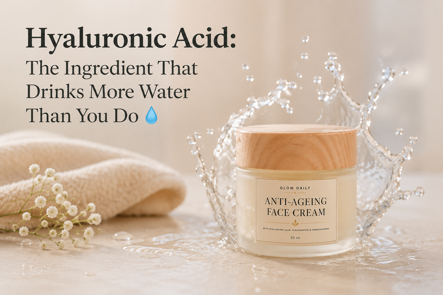 Hyaluronic Acid: The Ingredient That Drinks More Water Than You Do 💧