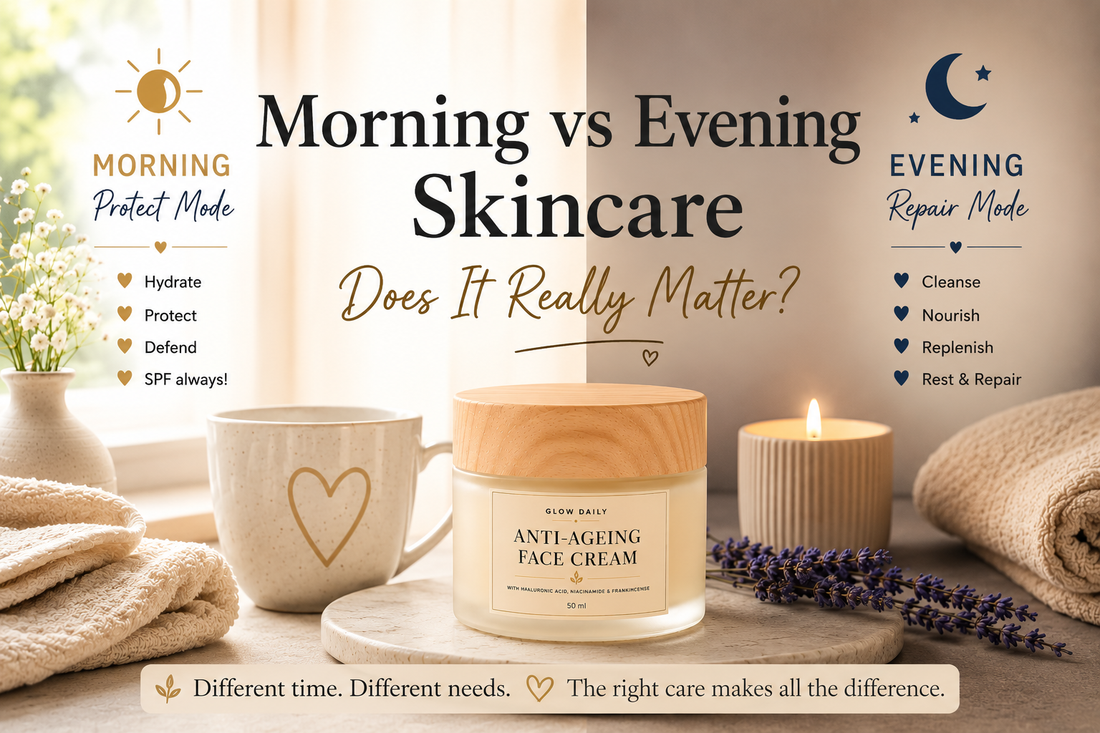 Morning vs Evening Skincare – Does It Really Matter? 🌞🌙