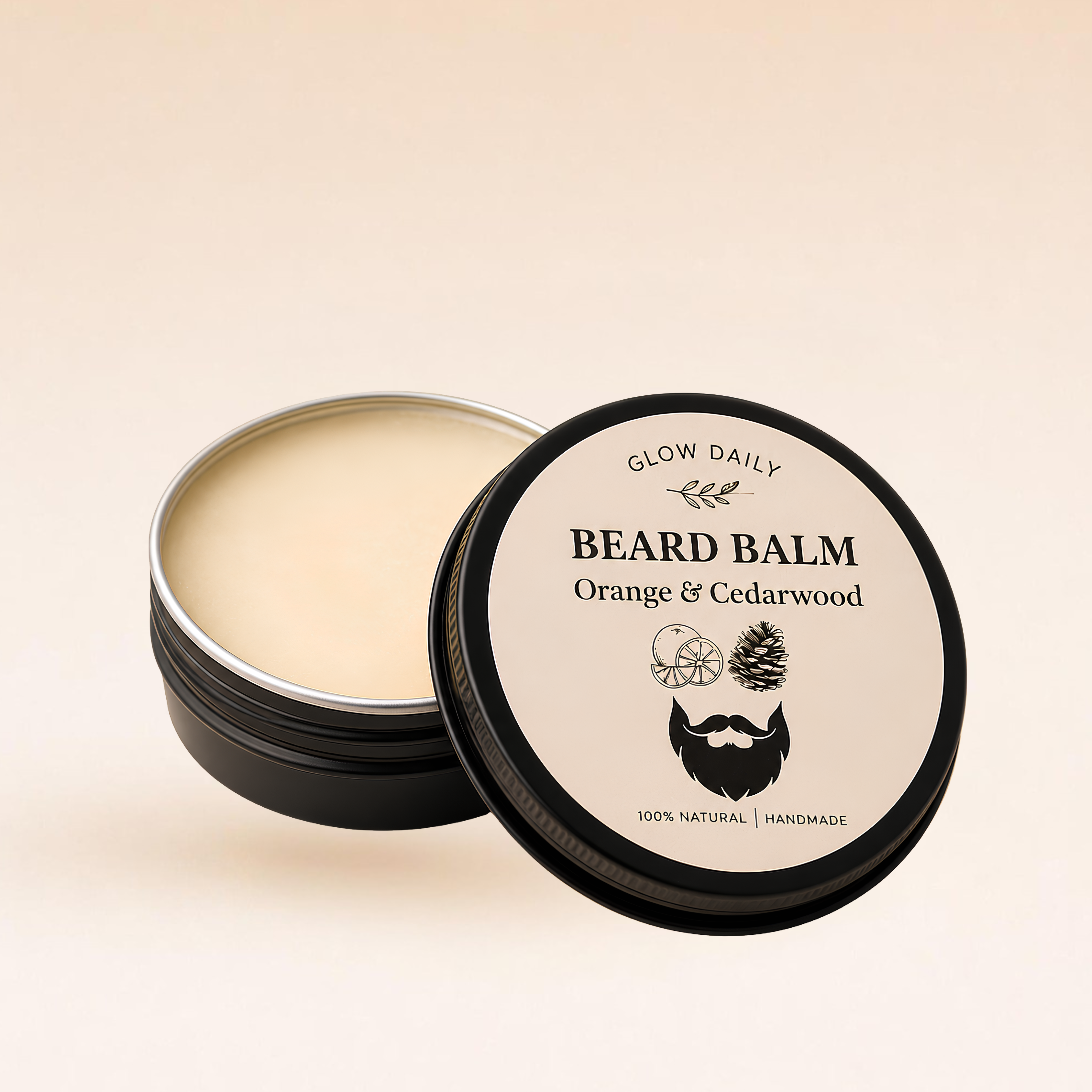 Natural Beard Balm – Soften, Shape & Condition