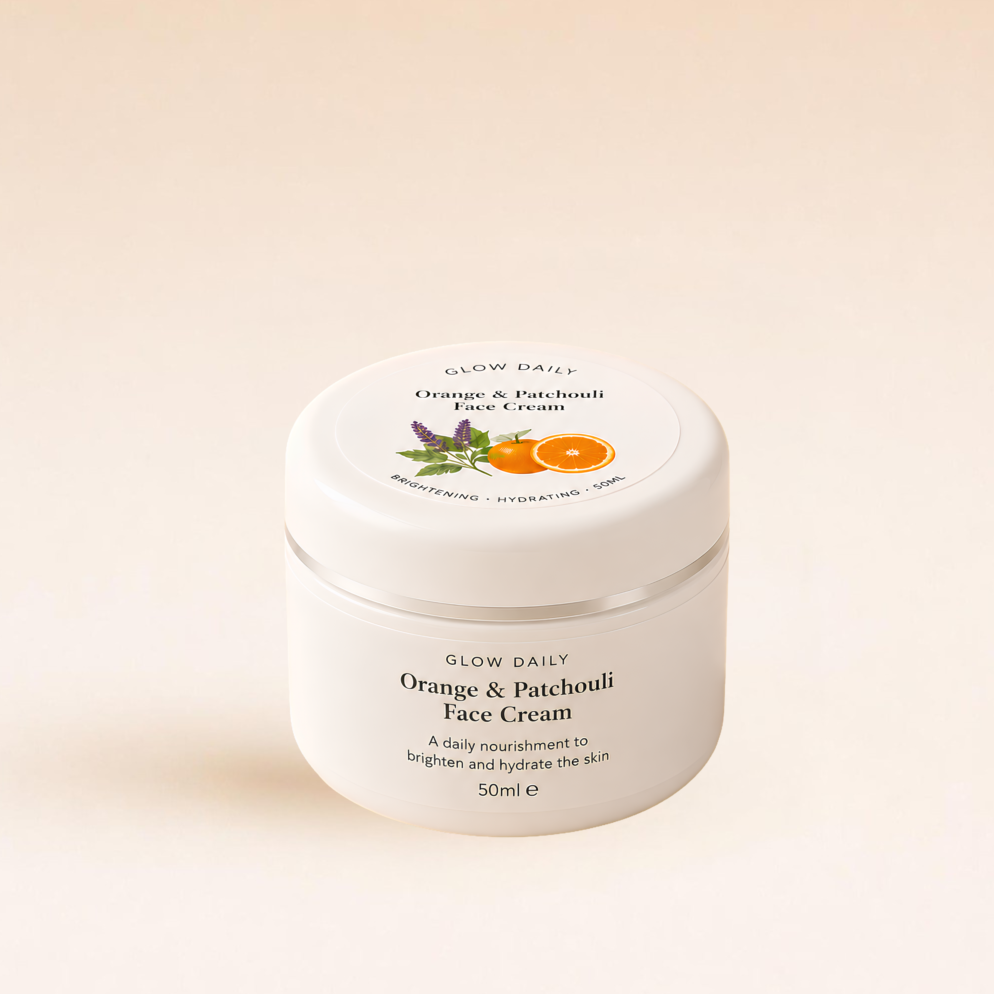Orange & Patchouli Face Cream – Natural Hydrating Moisturiser