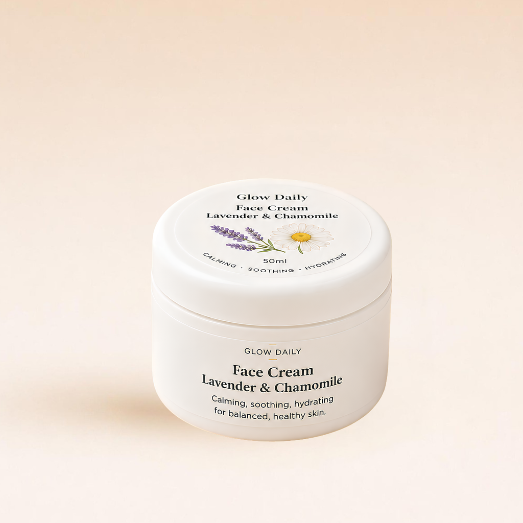 Lavender & Chamomile Face Cream – Natural Moisturiser for Sensitive Skin