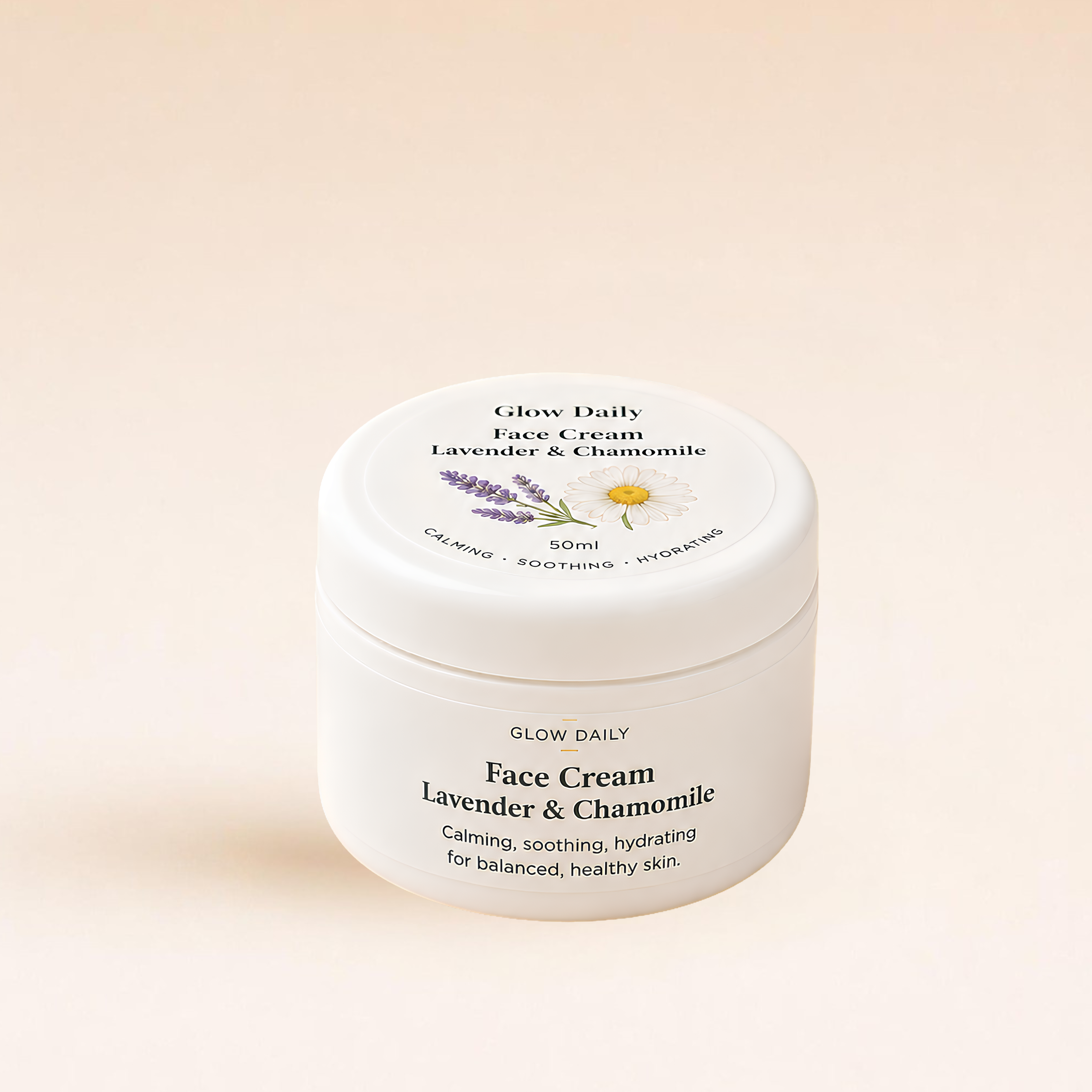 Lavender & Chamomile Face Cream – Natural Moisturiser for Sensitive Skin