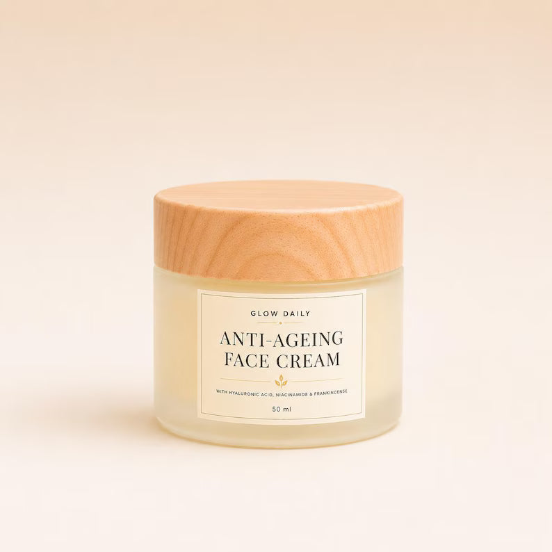Anti-Ageing Face Cream – Hyaluronic Acid, Niacinamide & Rosehip