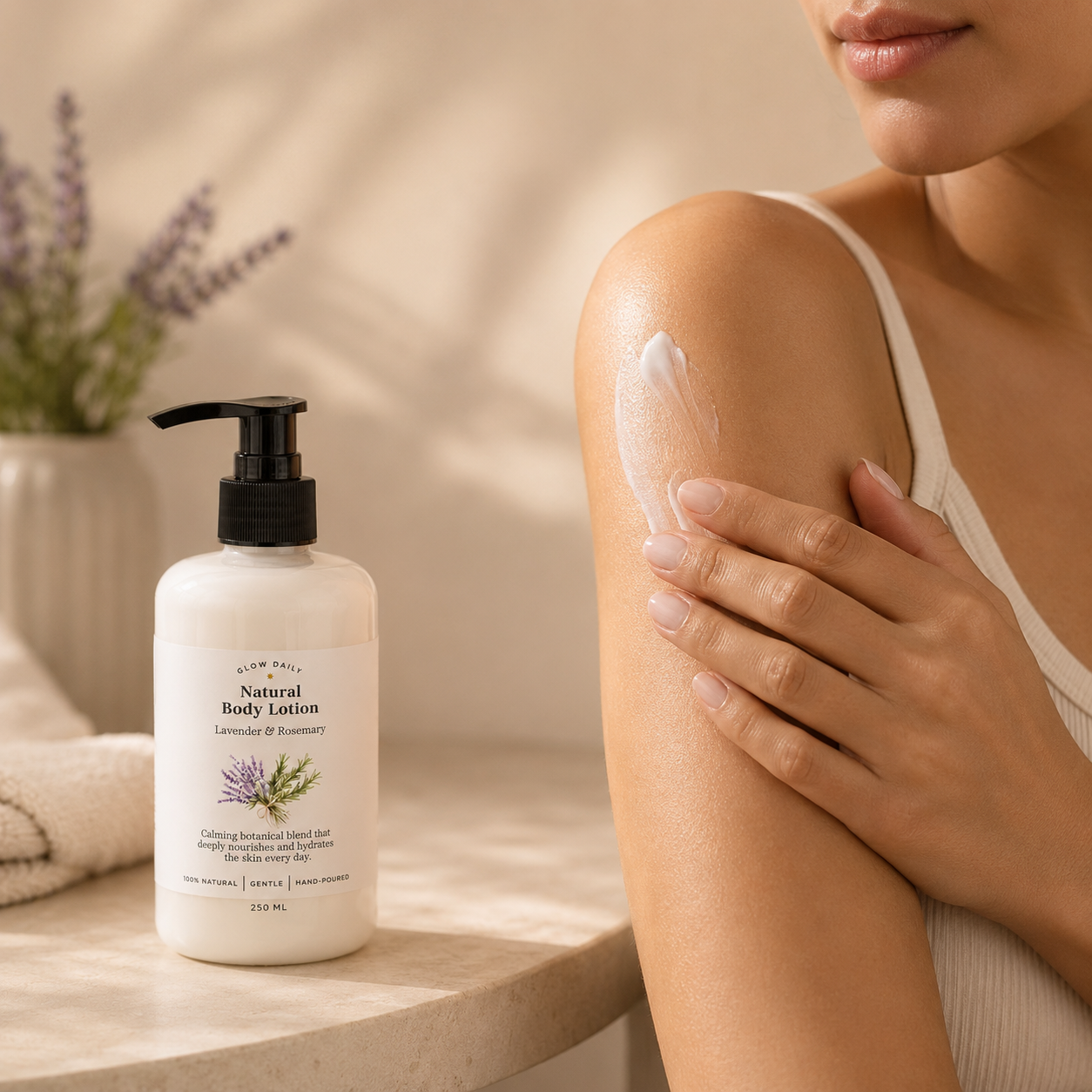 Natural Body Lotion – Lavender & Rosemary or Sweet Orange & Grapefruit