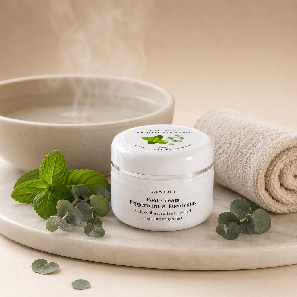 Natural Foot Cream – Peppermint & Eucalyptus Cracked Heel Relief