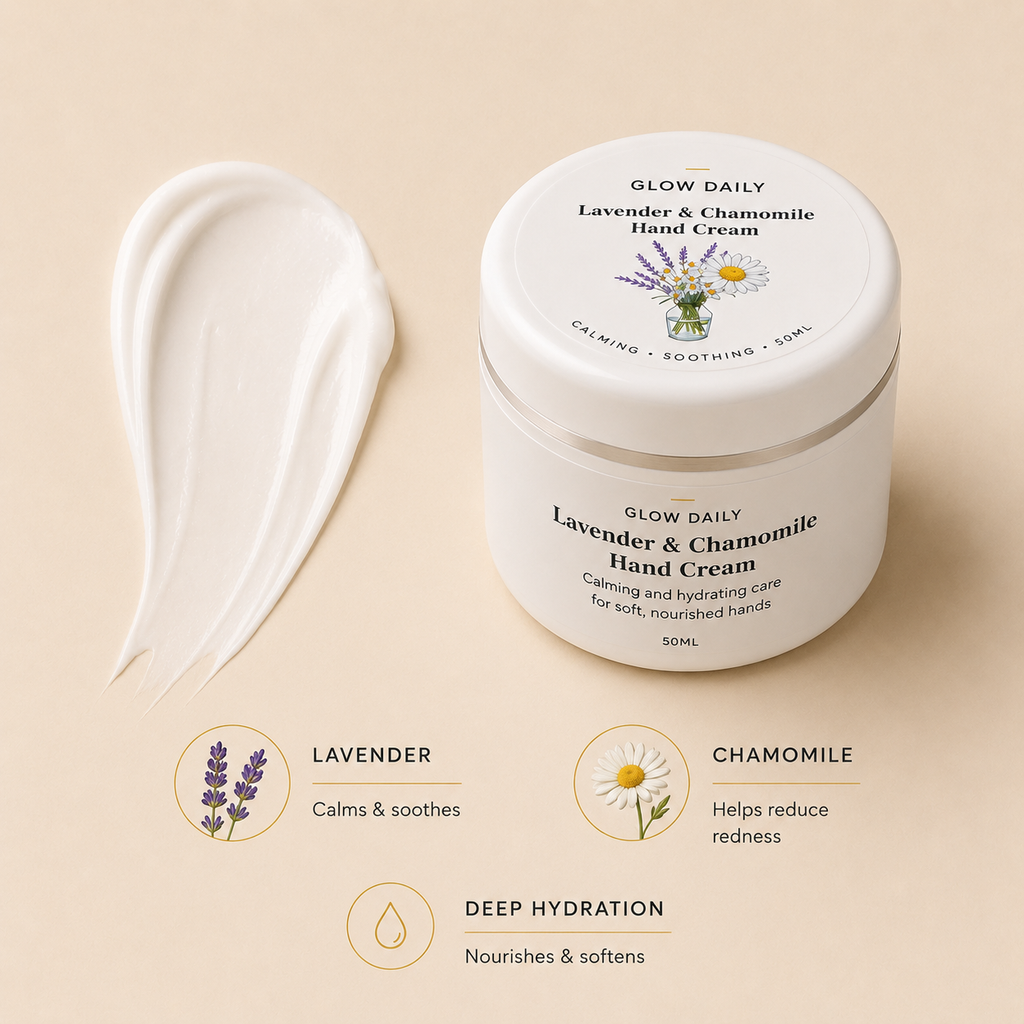 Lavender & Chamomile Hand Cream – Natural & Soothing