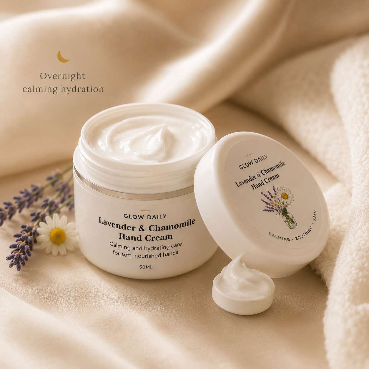 Lavender & Chamomile Hand Cream – Natural & Soothing