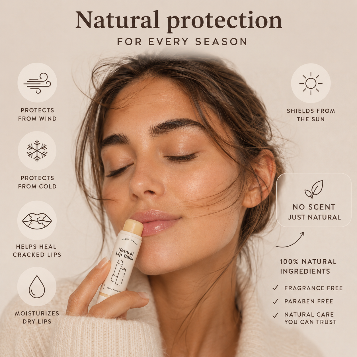 Natural Lip Balm – Pure & Unscented