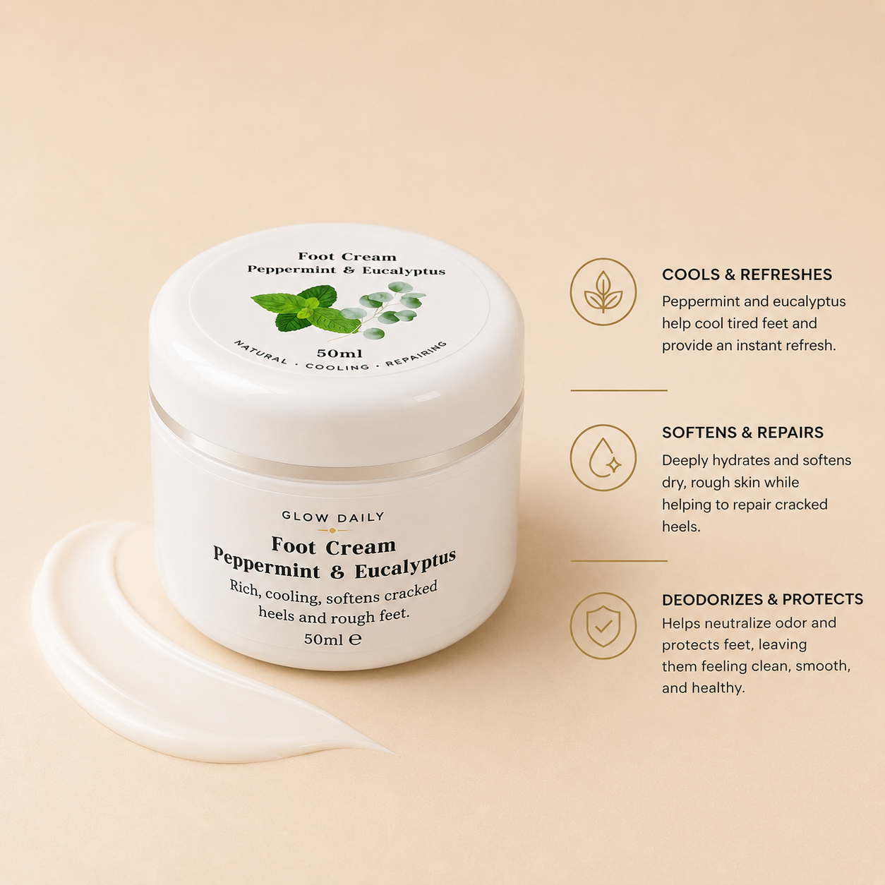 Natural Skincare Gift Set – Hand, Face & Foot Cream - Lavender & Chamomile