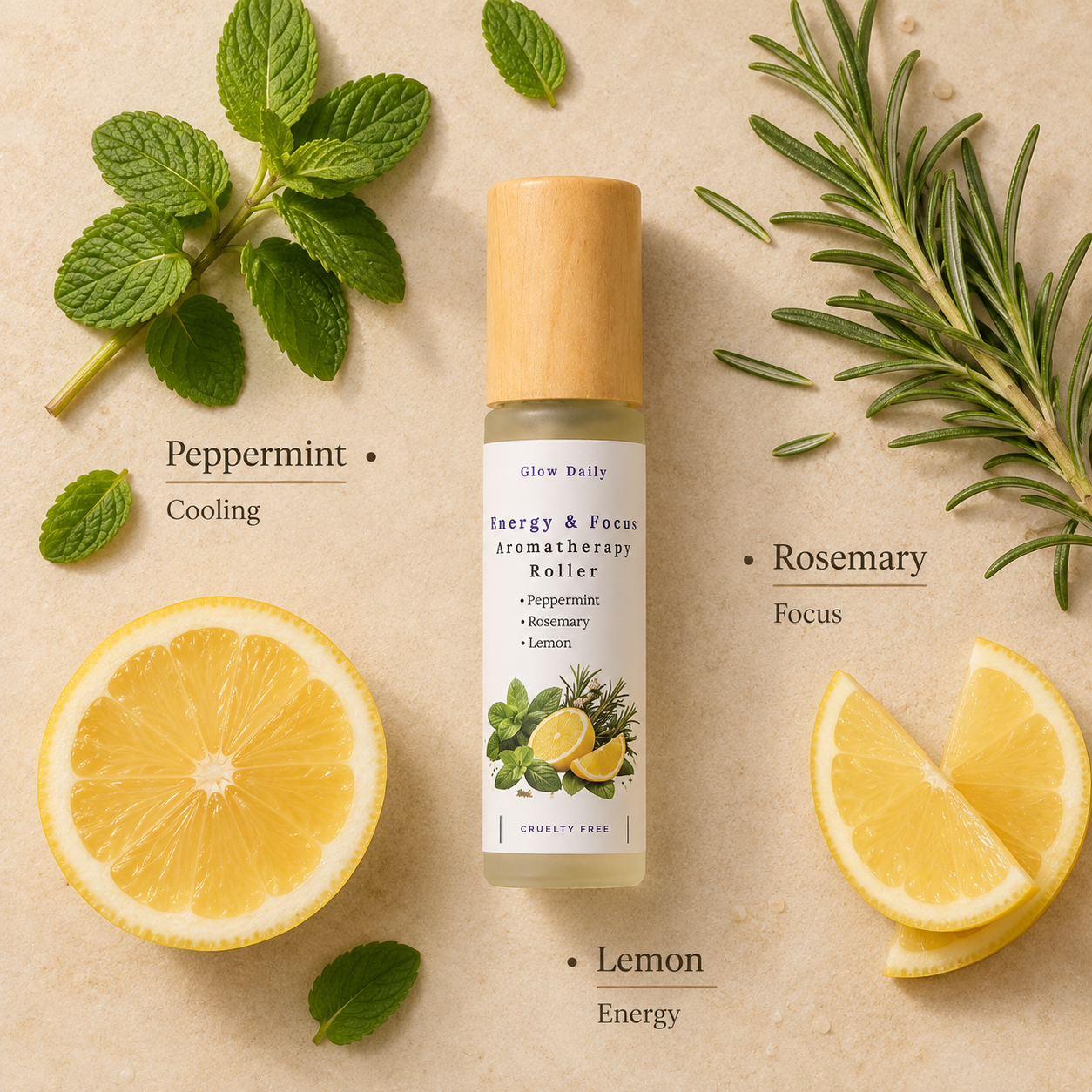 Energy & Focus Aromatherapy Roller