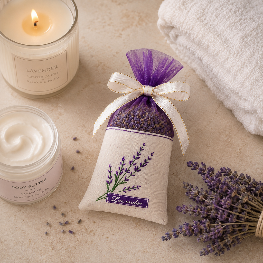 Dried Lavender Bag – Pillow Sachet and Wardrobe Freshener
