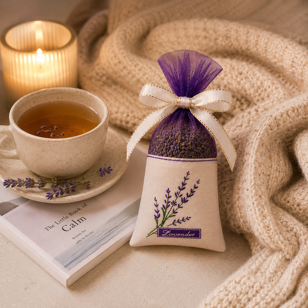 Dried Lavender Bag – Pillow Sachet and Wardrobe Freshener