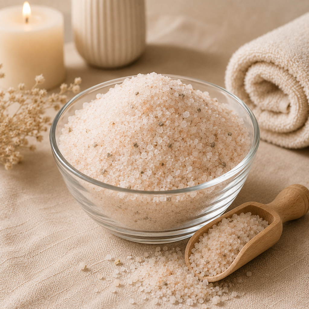 Natural Bath Salts – Rose, Grapefruit, Lemon or Lavender