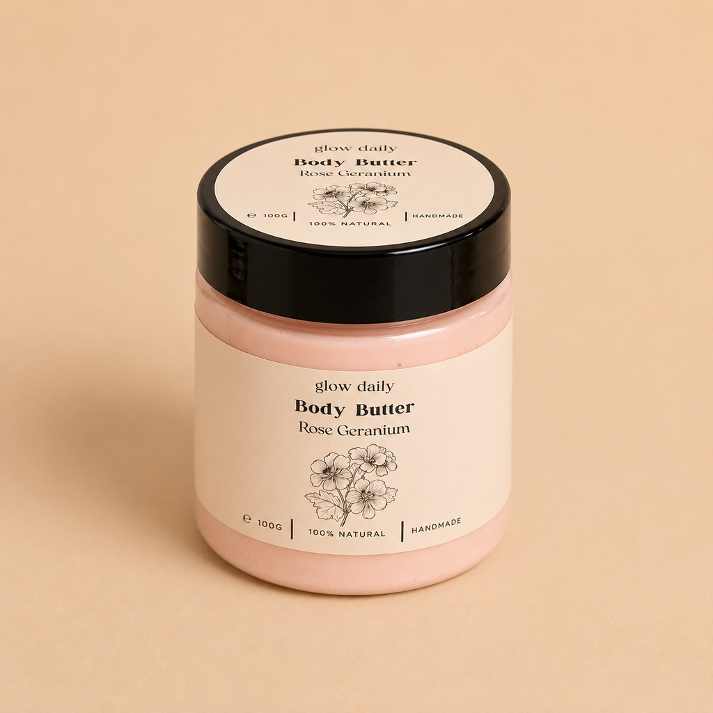 Natural Whipped Body Butter – Rose Geranium