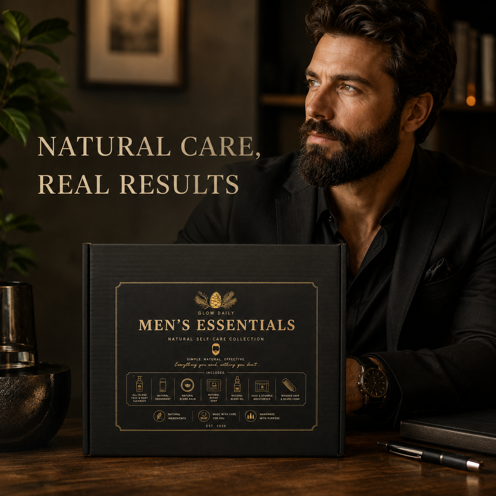 Title Men's Natural Grooming Gift Set – Orange & Cedarwood 7 Piece Collection