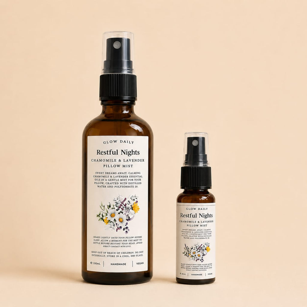 Chamomile & Lavender Pillow Mist – Natural Sleep & Relaxation Spray