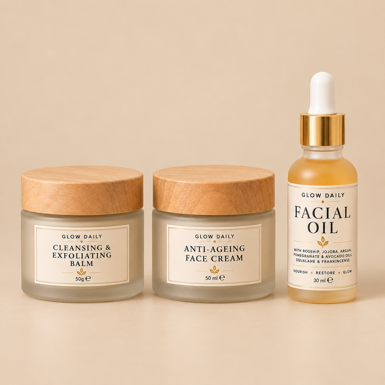 The Luxury Facial Ritual | 3-Step Natural Skincare Set