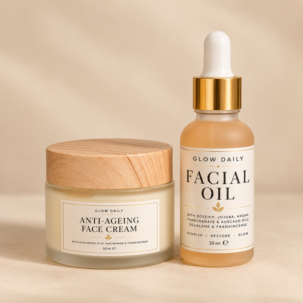 Luxury Duo Facial Ritual – Anti-Ageing Face Cream & Facial Oil