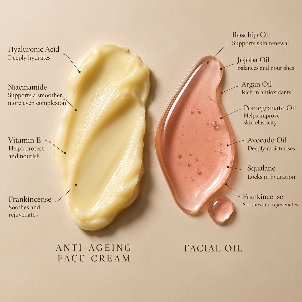 Luxury Duo Facial Ritual – Anti-Ageing Face Cream & Facial Oil