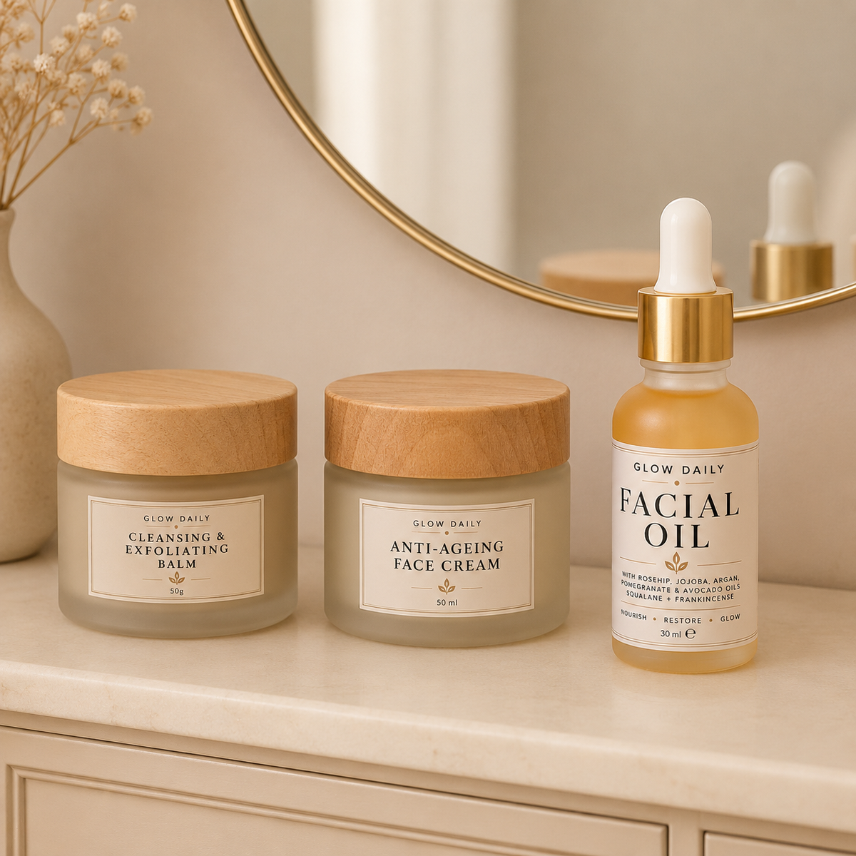 The Luxury Facial Ritual | 3-Step Natural Skincare Set