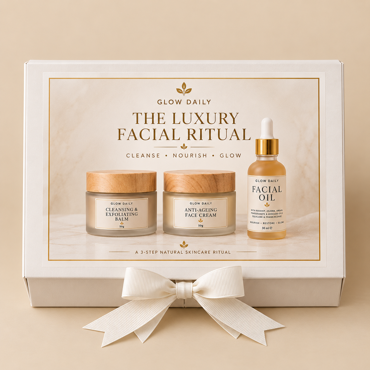 The Luxury Facial Ritual | 3-Step Natural Skincare Set